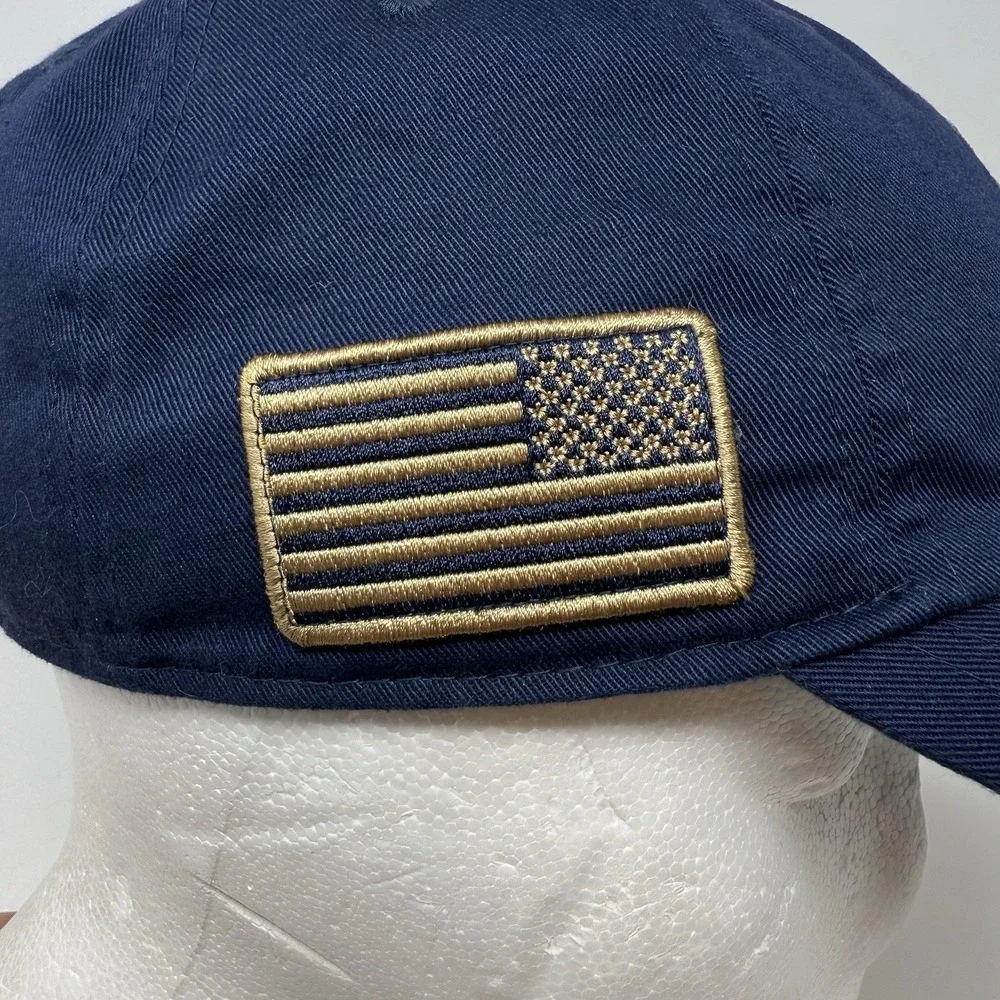 Sample Nike Team USA 50th Anniversary Olympics Navy Gold Strap Back Club Cap M/L